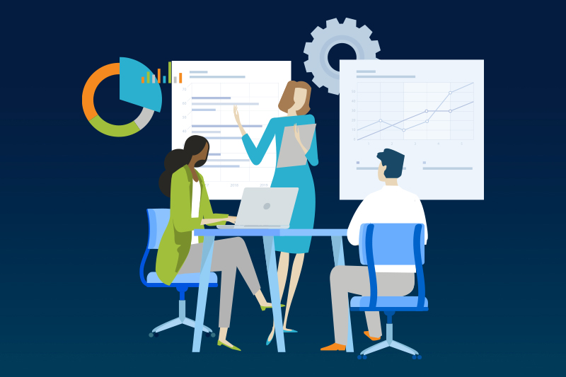 Scaled agile transparency graphic