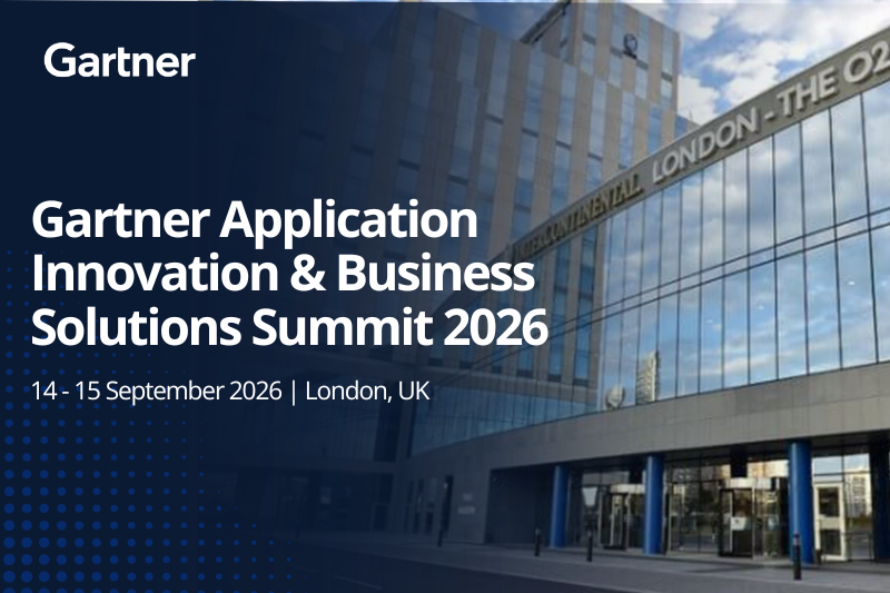 Gartner Application Innovation & Business Solutions Summit 2026 EMEA